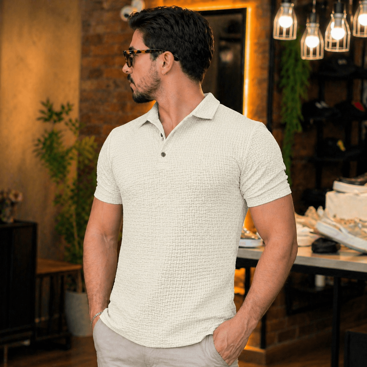 Polo off white